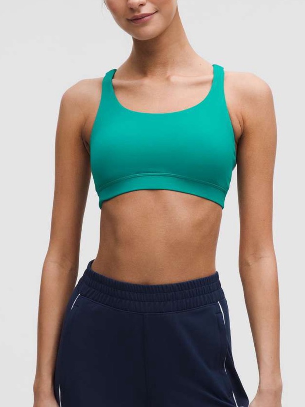 Lululemon Energy Bra Medium Support Teal Green Size 4